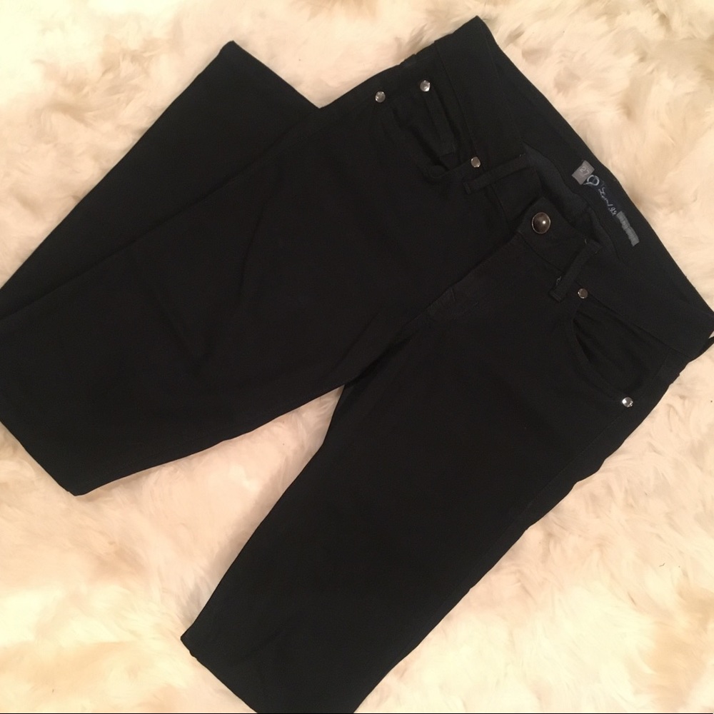 Level 99 Midrise Navy Skinny Straight Leg Jeans